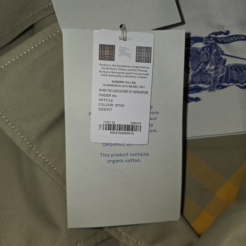 Burberry Trench Coat Khaki Oversized UK 10 US 8 - Never Worn - Picture 8 of 17